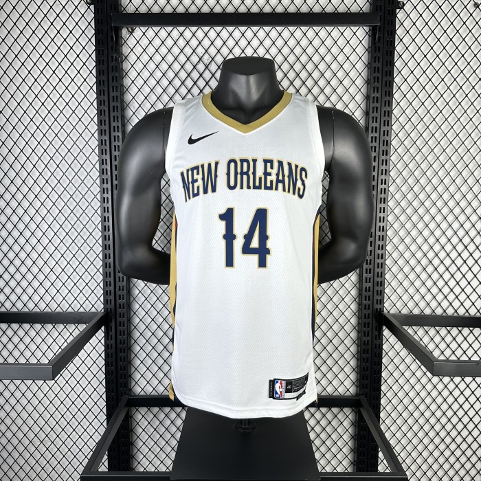NBA New Orleans Pelicans Jersey 2023 Brandon Ingram #14 Basketball Jersey