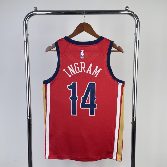 NBA New Orleans Pelicans Jersey 2024 Brandon Ingram #14 Basketball Jersey