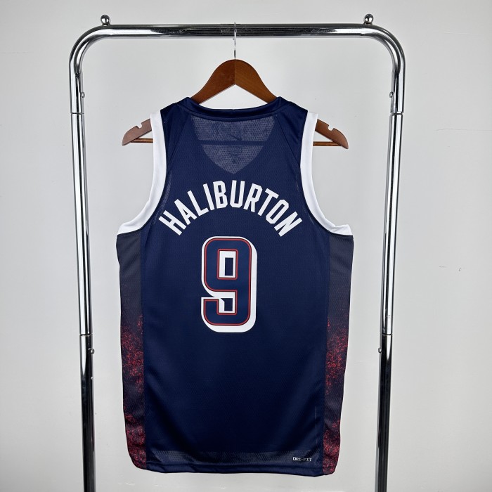 USA Jersey 2024 Tyrese Haliburton #9 Basketball Jersey