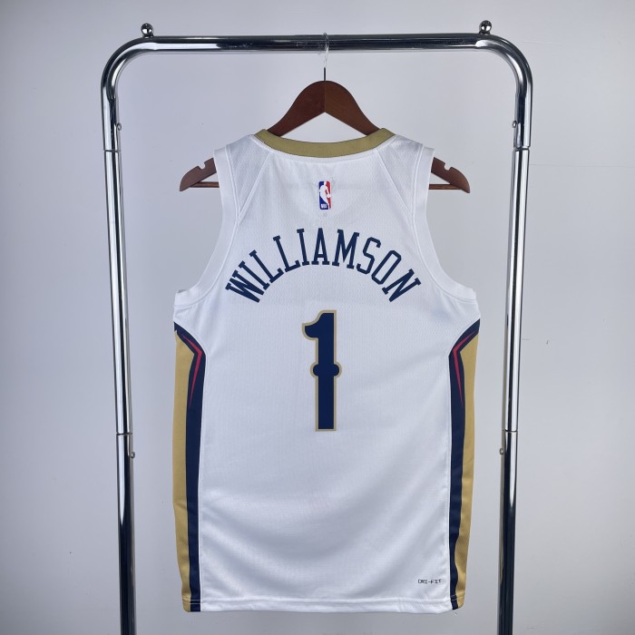 NBA New Orleans Pelicans Jersey 2023 Zion Williamson #1 Basketball Jersey
