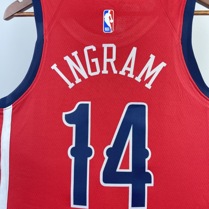 NBA New Orleans Pelicans Jersey 2024 Brandon Ingram #14 Basketball Jersey