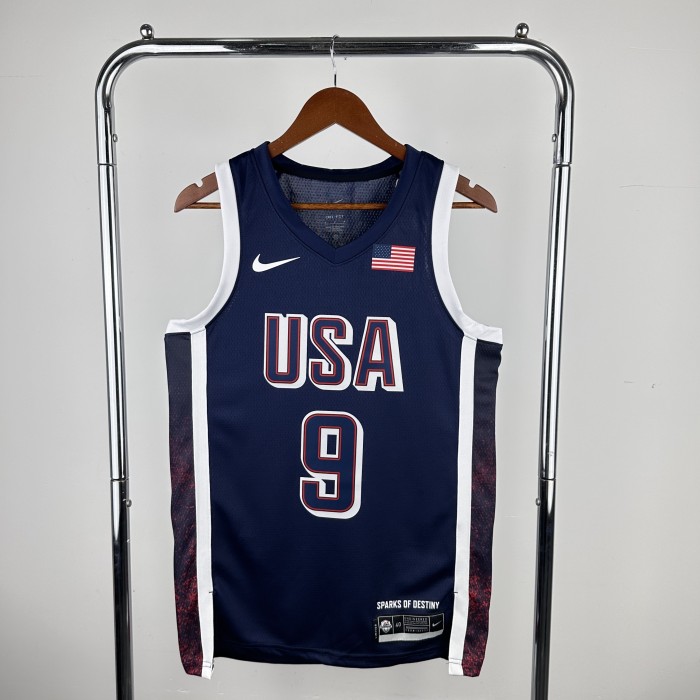 USA Jersey 2024 Tyrese Haliburton #9 Basketball Jersey