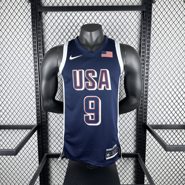 USA Jersey 2024 Tyrese Haliburton #9 Basketball Jersey