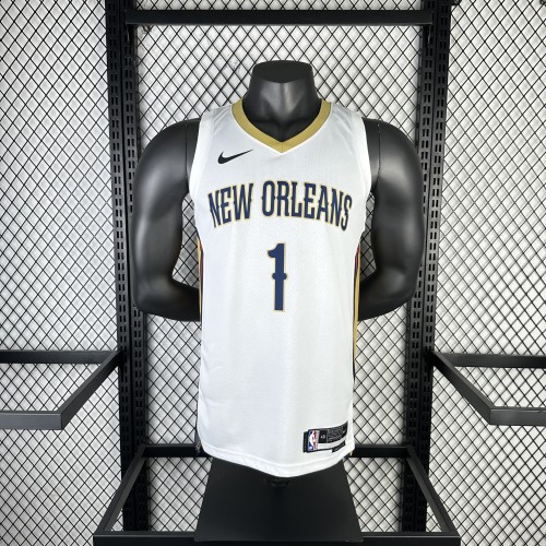 NBA New Orleans Pelicans Jersey 2023 Zion Williamson #1 Basketball Jersey