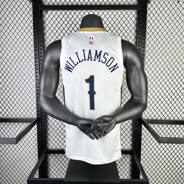 NBA New Orleans Pelicans Jersey 2023 Zion Williamson #1 Basketball Jersey
