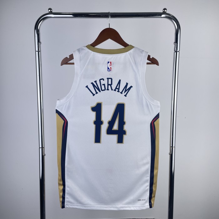 NBA New Orleans Pelicans Jersey 2023 Brandon Ingram #14 Basketball Jersey