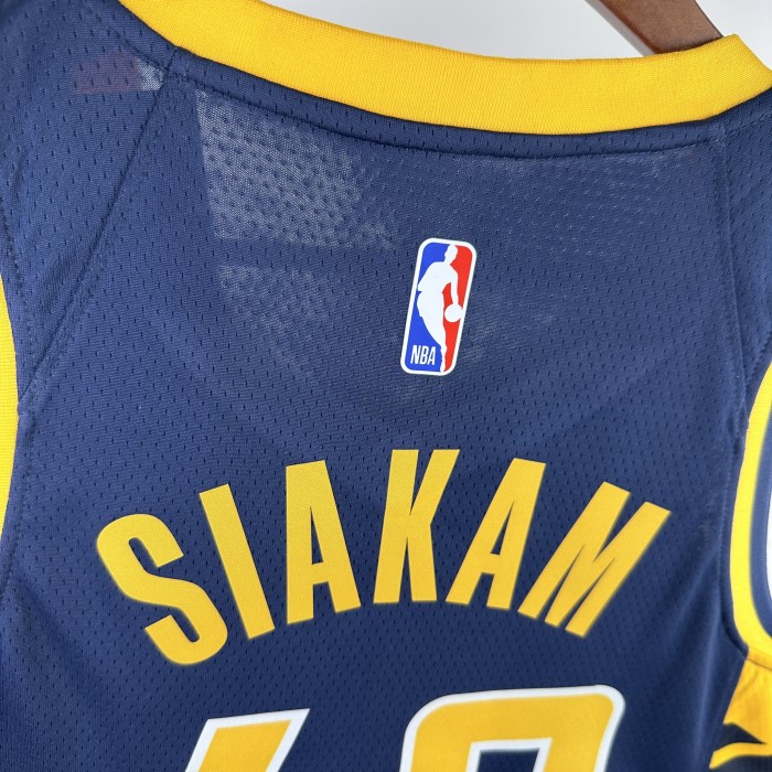 NBA Indiana Pacers Jersey 2023 Pascal Siakam #43 Basketball Jersey
