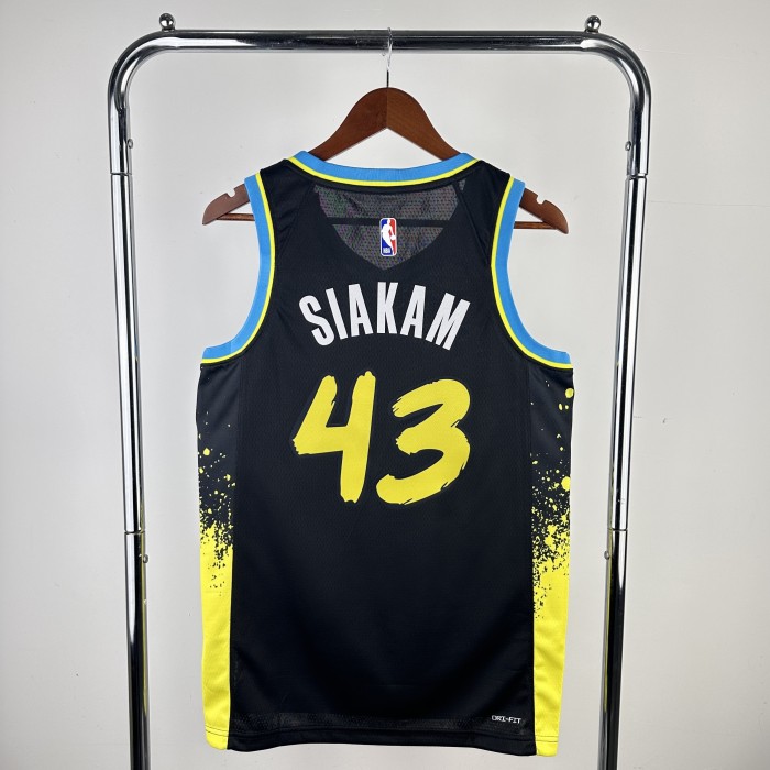 NBA Indiana Pacers Jersey 2024 Pascal Siakam #43 Basketball Jersey