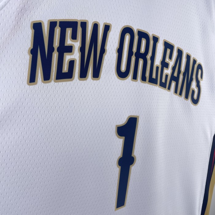 NBA New Orleans Pelicans Jersey 2023 Zion Williamson #1 Basketball Jersey