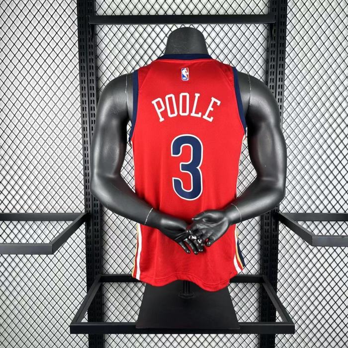 NBA New Orleans Pelicans Jersey 2026 Jordan Poole #3 Basketball Jersey