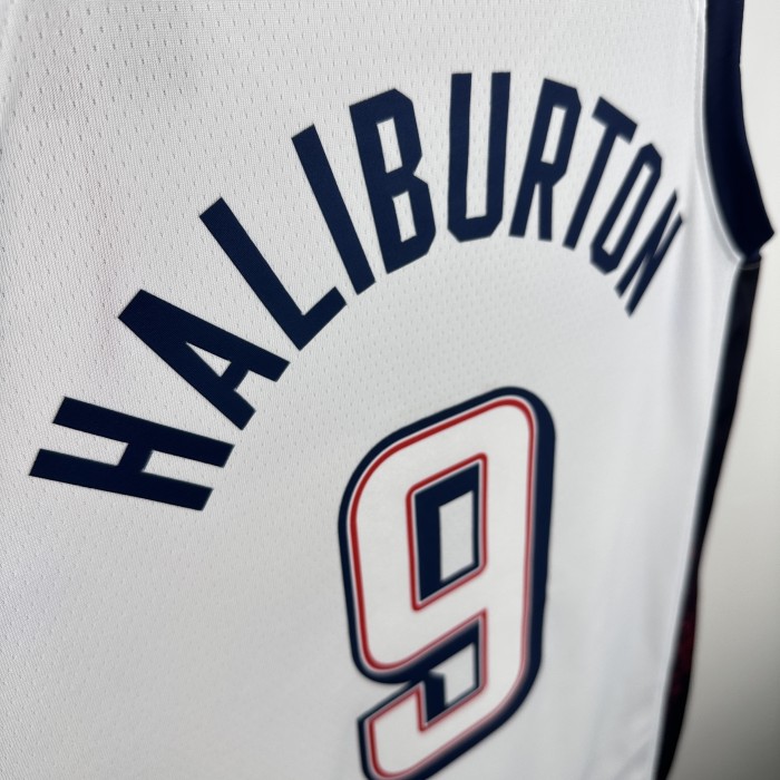 USA Jersey 2024 Tyrese Haliburton #9 Basketball Jersey