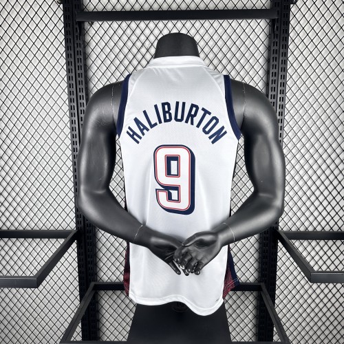 USA Jersey 2024 Tyrese Haliburton #9 Basketball Jersey