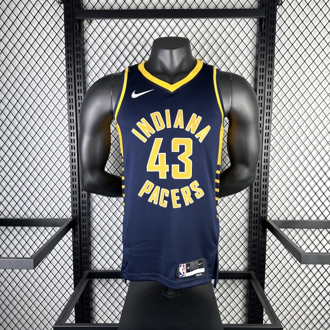 NBA Indiana Pacers Jersey 2023 Pascal Siakam #43 Basketball Jersey
