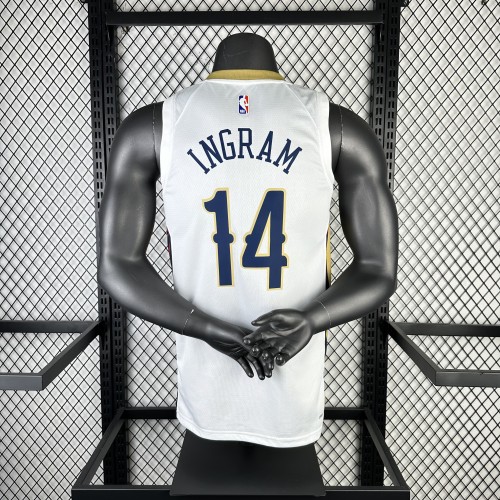 NBA New Orleans Pelicans Jersey 2023 Brandon Ingram #14 Basketball Jersey