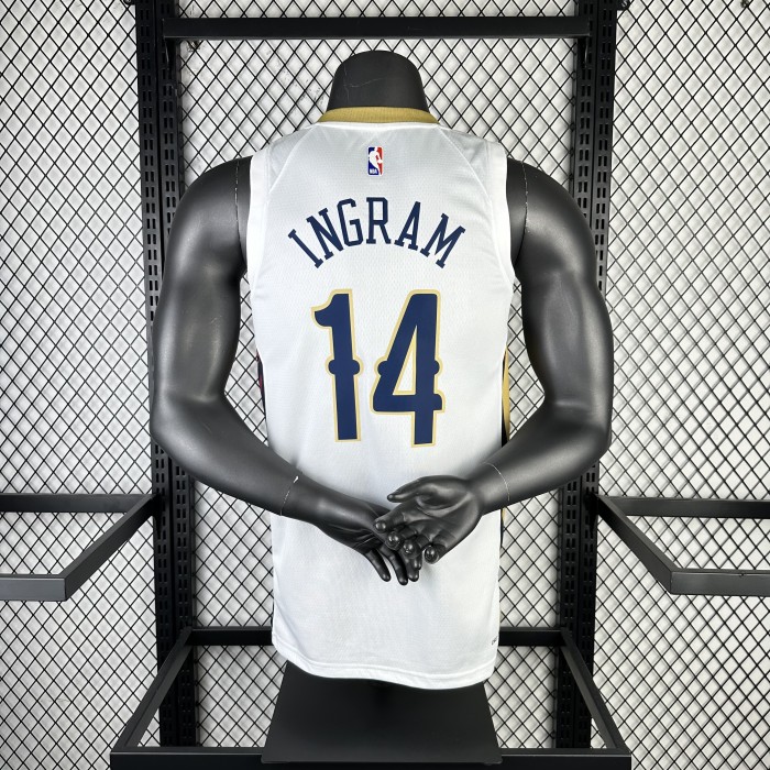 NBA New Orleans Pelicans Jersey 2023 Brandon Ingram #14 Basketball Jersey