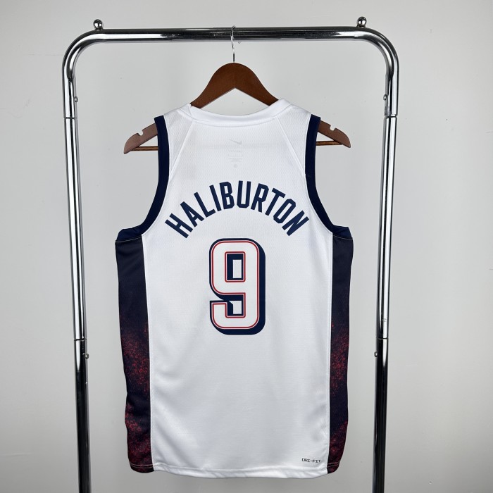USA Jersey 2024 Tyrese Haliburton #9 Basketball Jersey