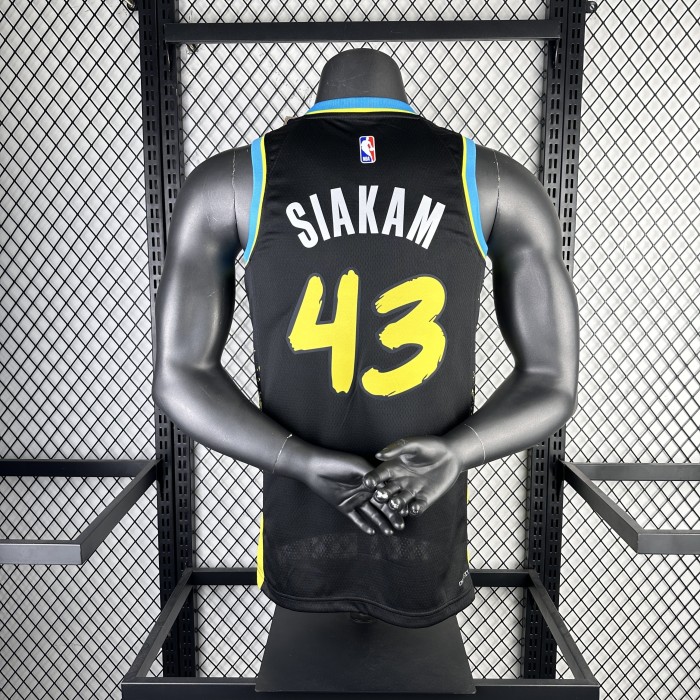 NBA Indiana Pacers Jersey 2024 Pascal Siakam #43 Basketball Jersey