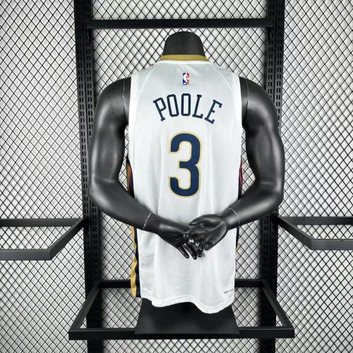 NBA New Orleans Pelicans Jersey 2026 Jordan Poole #3 Basketball Jersey