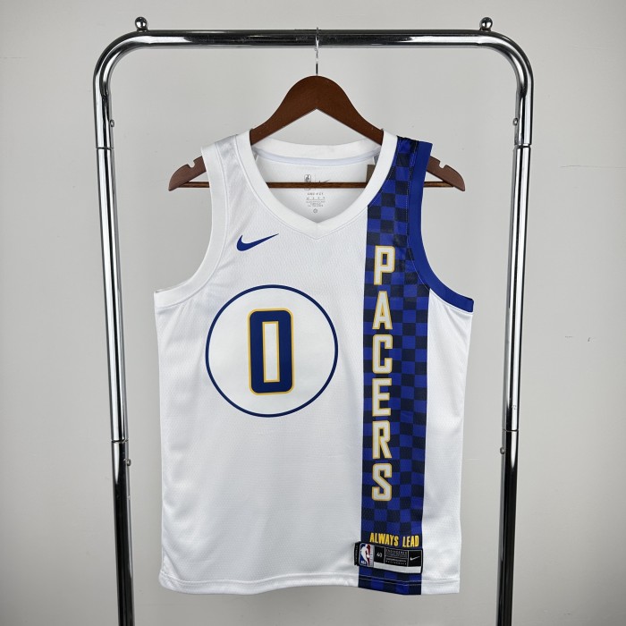 NBA Indiana Pacers Jersey 2020 Tyrese Haliburton #0 Basketball Jersey