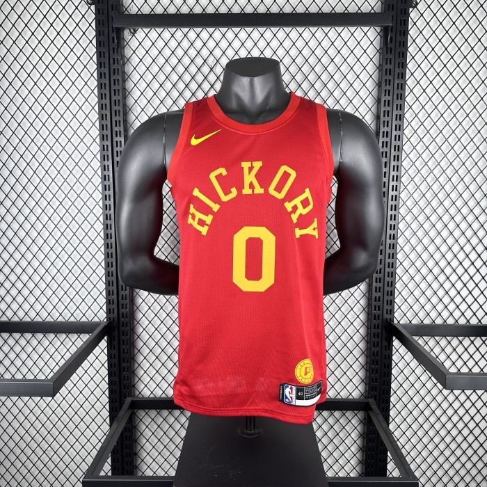 NBA Indiana Pacers Jersey 2019 Tyrese Haliburton #0 Basketball Jersey