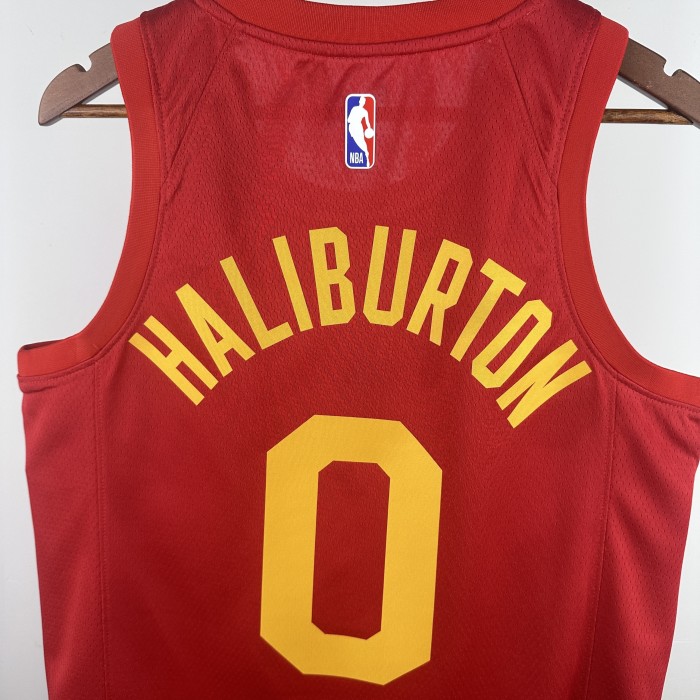 NBA Indiana Pacers Jersey 2019 Tyrese Haliburton #0 Basketball Jersey