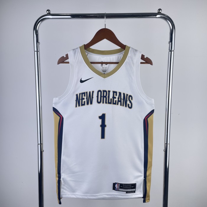 NBA New Orleans Pelicans Jersey 2023 Zion Williamson #1 Basketball Jersey