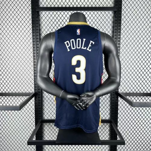 NBA New Orleans Pelicans Jersey 2026 Jordan Poole #3 Basketball Jersey