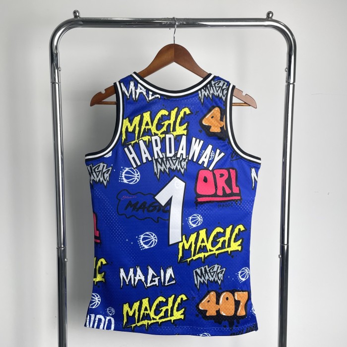 NBA Orlando Magic Jersey 1994 Anfernee Hardaway #1 Basketball Jersey