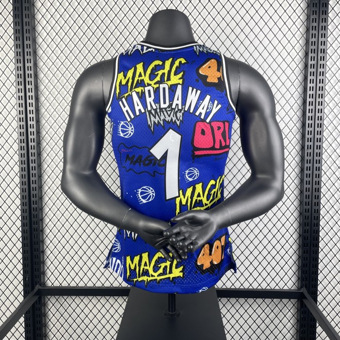 NBA Orlando Magic Jersey 1994 Anfernee Hardaway #1 Basketball Jersey