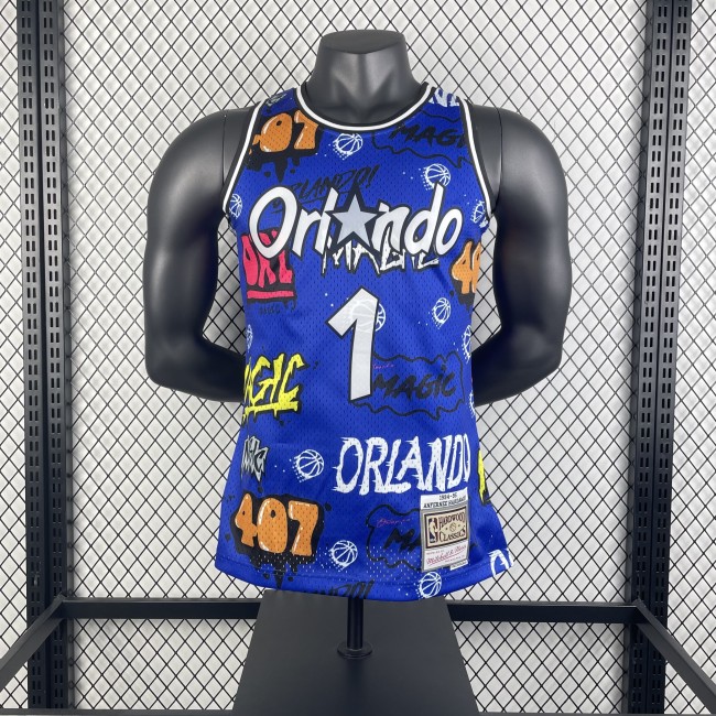NBA Orlando Magic Jersey 1994 Anfernee Hardaway #1 Basketball Jersey