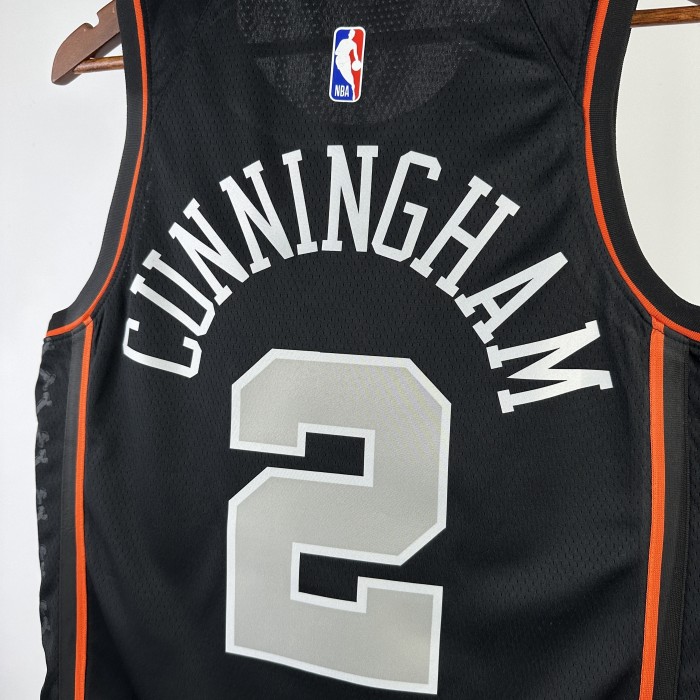 NBA Detroit Pistons Jersey 2024 Cade Cunningham #2 Basketball Jersey