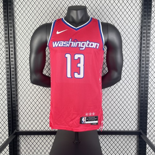 NBA Washington Wizards Jersey 2023 Jordan Poole #13 Basketball Jersey