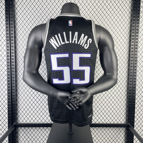 NBA Sacramento Kings Jersey 2024 Jason Williams #55 Basketball Jersey