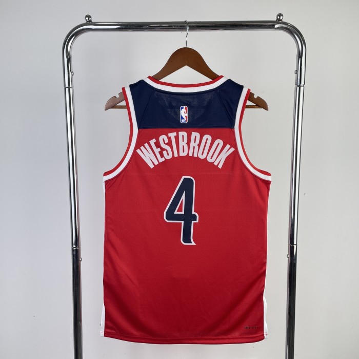NBA Washington Wizards Jersey 2023 Russell Westbrook #4 Basketball Jersey