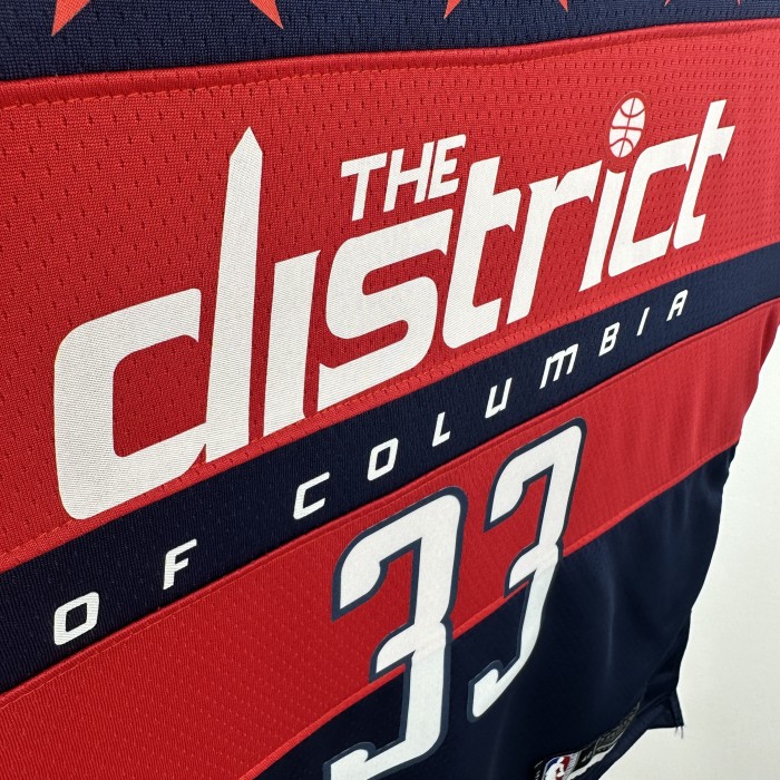 NBA Washington Wizards Jersey 2025 Kyle Kuzma #33 Basketball Jersey