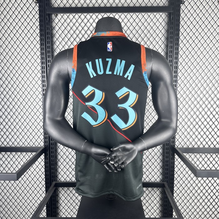 NBA Washington Wizards Jersey 2024 Kyle Kuzma #33 Basketball Jersey