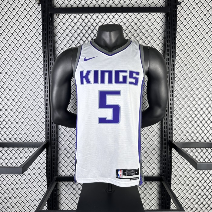 NBA Sacramento Kings Jersey 2023 De'Aaron Fox #5 Basketball Jersey