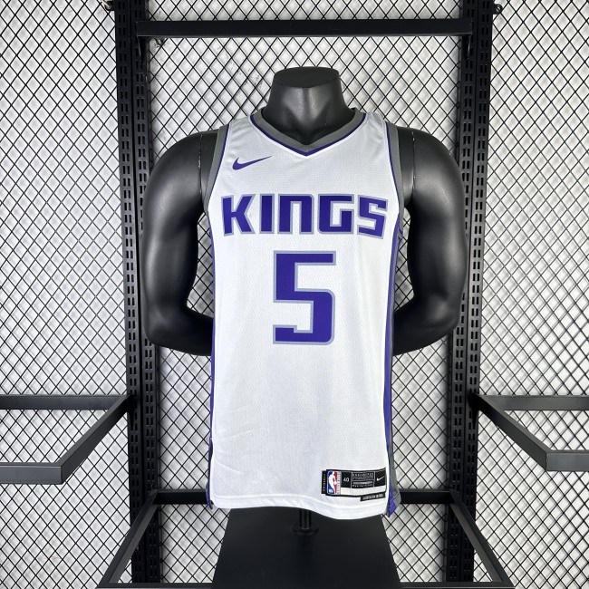 NBA Sacramento Kings Jersey 2023 De'Aaron Fox #5 Basketball Jersey