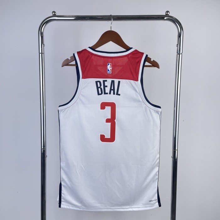 NBA Washington Wizards Jersey 2023 Bradley Beal #3 Basketball Jersey