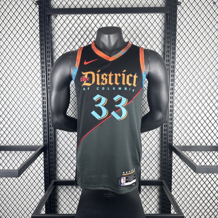 NBA Washington Wizards Jersey 2024 Kyle Kuzma #33 Basketball Jersey