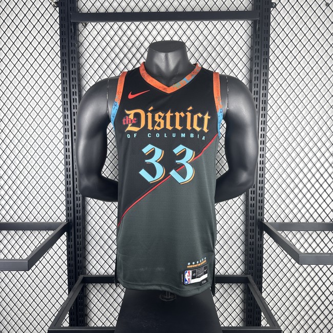 NBA Washington Wizards Jersey 2024 Kyle Kuzma #33 Basketball Jersey