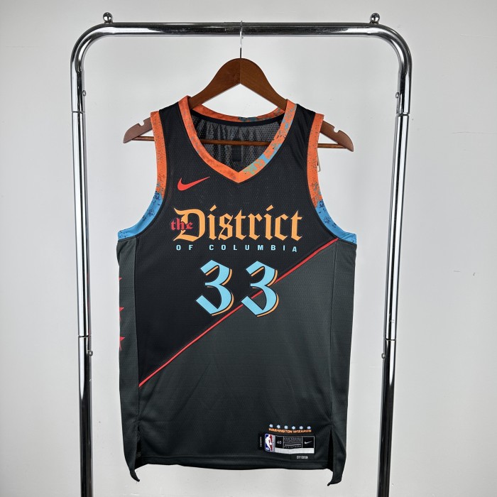 NBA Washington Wizards Jersey 2024 Kyle Kuzma #33 Basketball Jersey