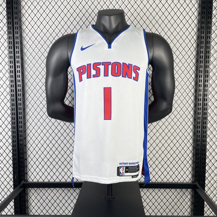NBA Detroit Pistons Jersey 2023 Allen Iverson #1 Basketball Jersey
