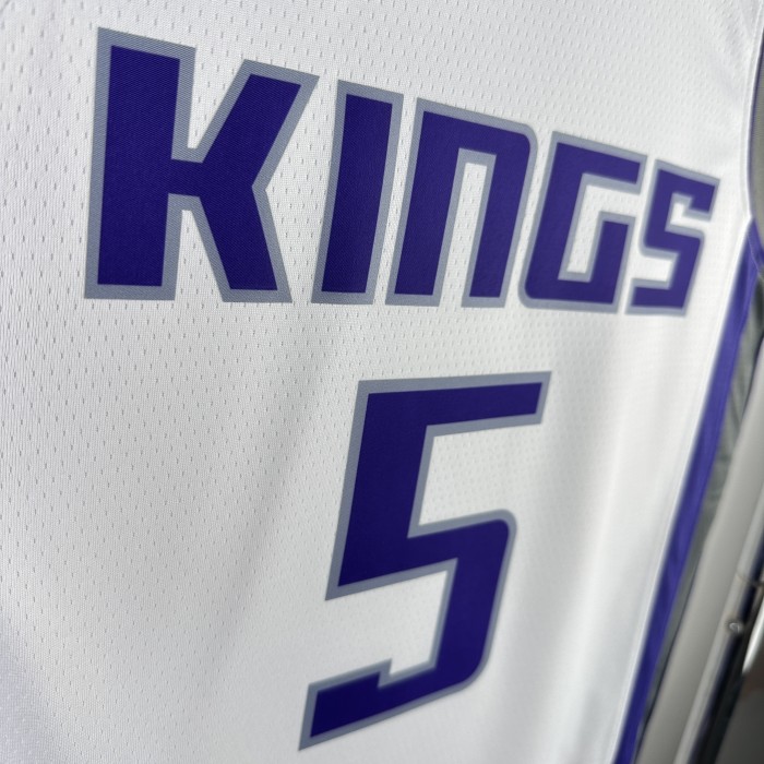 NBA Sacramento Kings Jersey 2023 De'Aaron Fox #5 Basketball Jersey