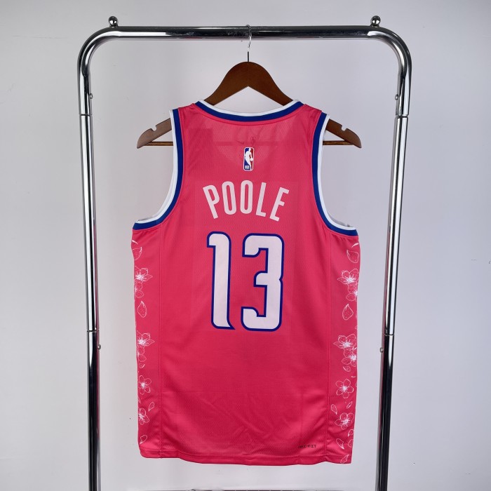 NBA Washington Wizards Jersey 2023 Jordan Poole #13 Basketball Jersey