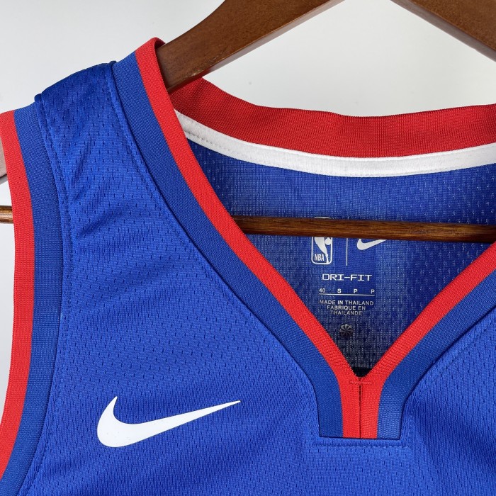NBA Detroit Pistons Jersey 2023 Allen Iverson #1 Basketball Jersey