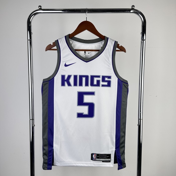 NBA Sacramento Kings Jersey 2023 De'Aaron Fox #5 Basketball Jersey