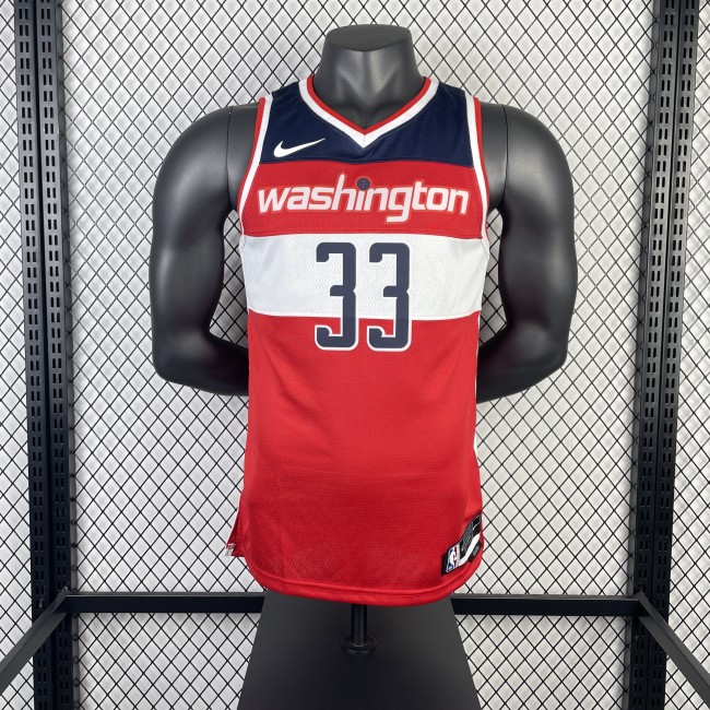 NBA Washington Wizards Jersey 2023 Kyle Kuzma #33 Basketball Jersey
