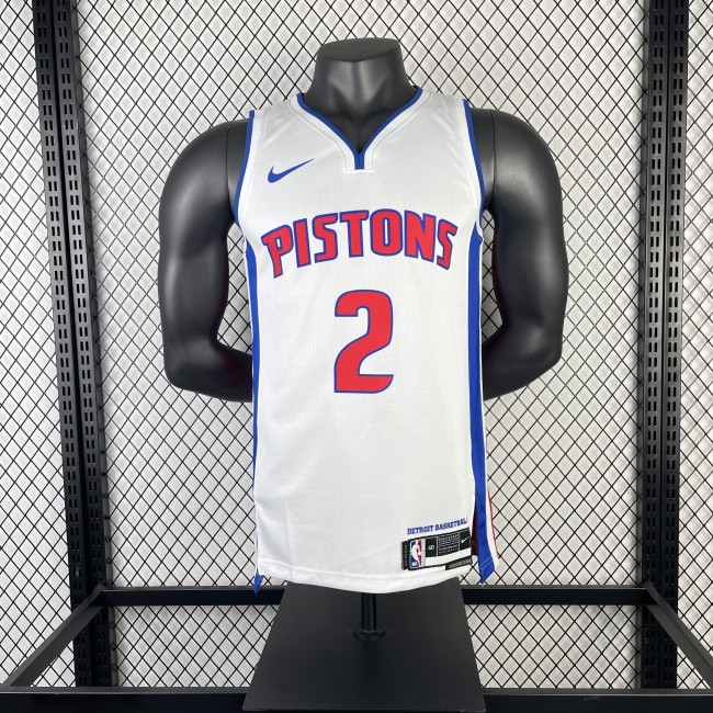 NBA Detroit Pistons Jersey 2023 Cade Cunningham #2 Basketball Jersey