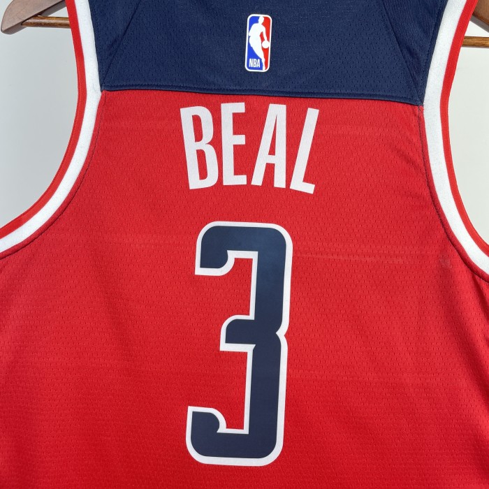 NBA Washington Wizards Jersey 2023 Bradley Beal #3 Basketball Jersey